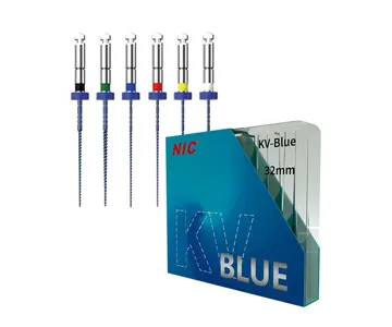 فایل روتاری آبی تیپر 4% مدل KV طول 25 NIC