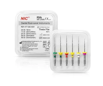 THETA فایل روتاری آسورت NIC 25mm (برای اندو دندان با کرو بالا)