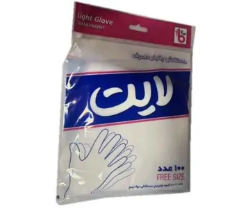 دستکش نایلونی لایت 100 عددی Light