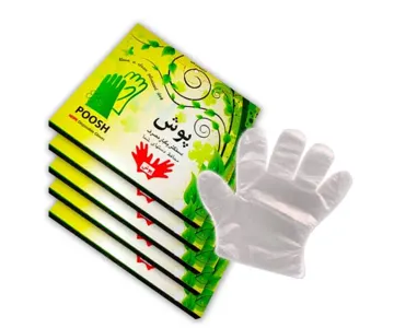 دستکش نایلونی یکبارمصرف پوش