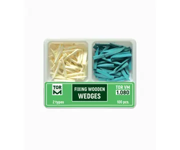 وج چوبی آناتومیک 100 عددی دو رنگ تور وی ام – Tor Vm Wooden Wedge