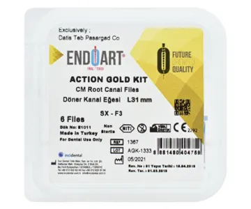 فایل روتاری طلایی 31 میل اندوارت – Action Gold Rotary File Endoart Incidental