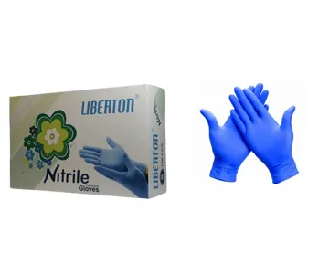 دستکش نیتریل آبی لیبرتونLiberton
