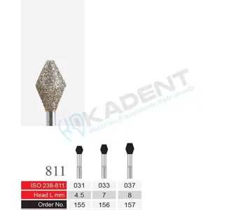 فرز الماسی دسته نقره ای BTM مدل Double Conical 811