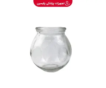 لیوان بادکش شیشه ای سایز 3