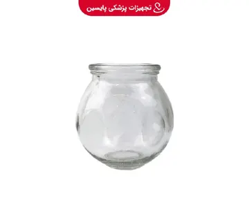 لیوان بادکش شیشه ای سایز 4
