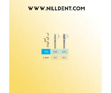فرز الماسی تیپر لب گرد کوتاه دیا ایتالیا (Taper Rounded edge 168R) کد 168R