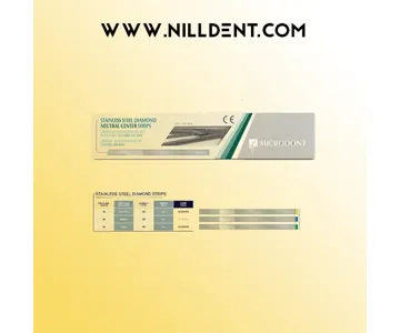 نوار پرداخت استیل الماسی (6 عددی) میکرودنت Microdont Stainless Steel Diamond Strips