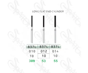 فرز الماسی توربین تراش LONG FLAT CYLINDER 837L تیزکاوان TEES KAVAN