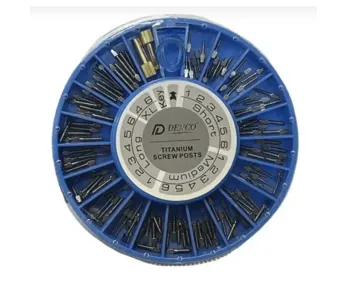 پین تیتانیوم آسورت 120 عددی دنکو | Denco Titanium Plated Screw Post