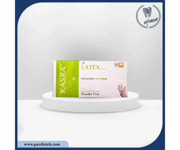 دستکش لاتکس کسری طب Kasra Examination Gloves